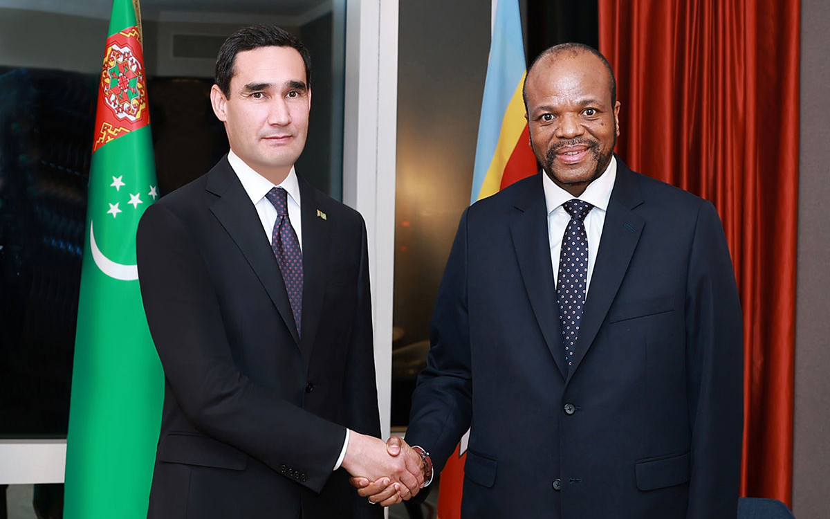 Türkmenistanyň Prezidenti Eswatininiň Patyşasy bilen duşuşdy