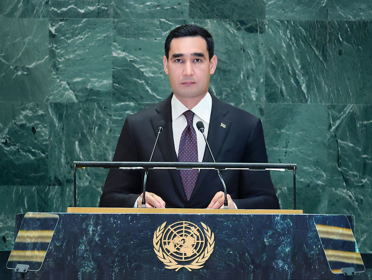 Türkmenistanyň Prezidenti BMG-niň Baş Assambleýasynyň 80-nji sessiýasynyň mejlisine gatnaşdy